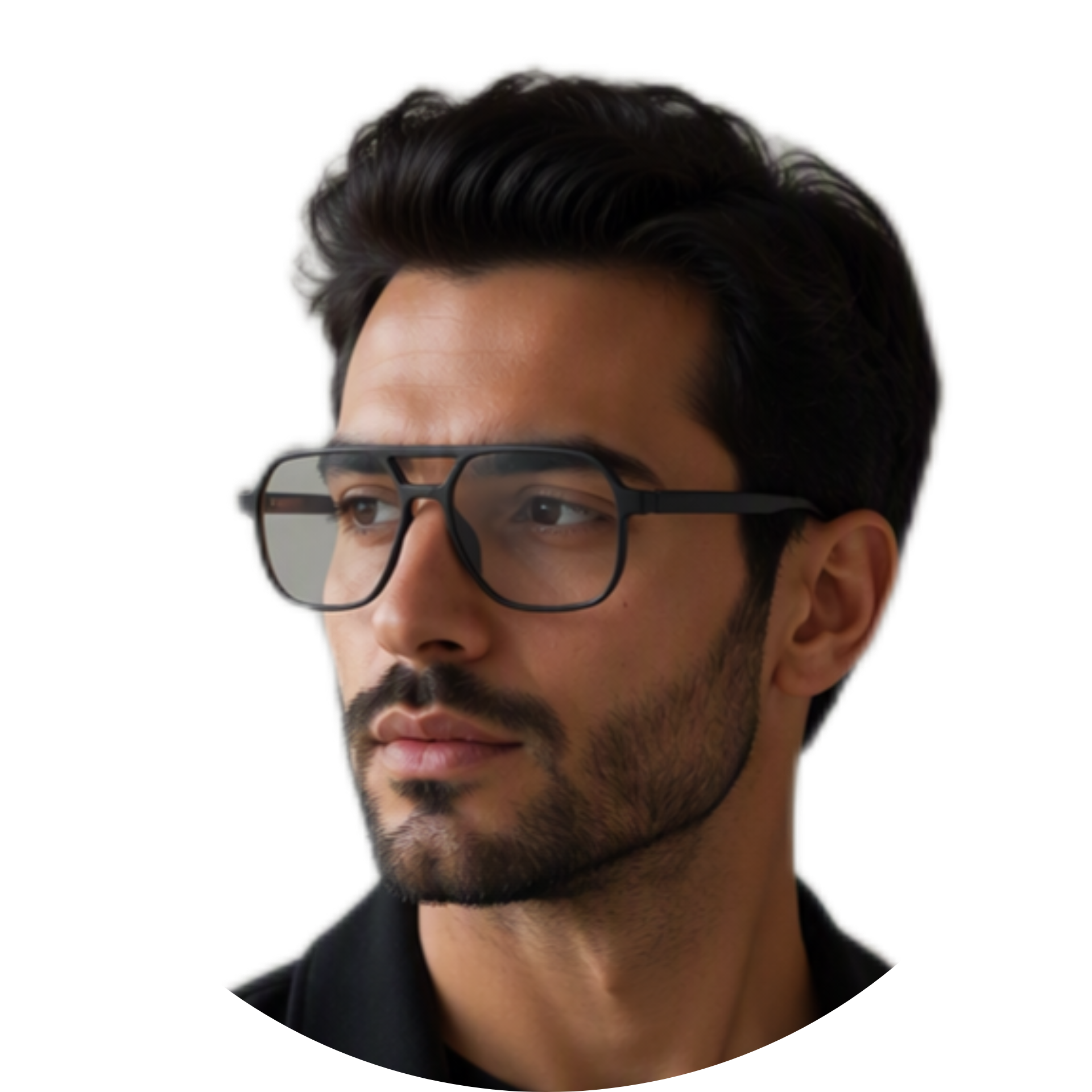 عینک طبی مردانه مدل جئومتریک کد 2381A