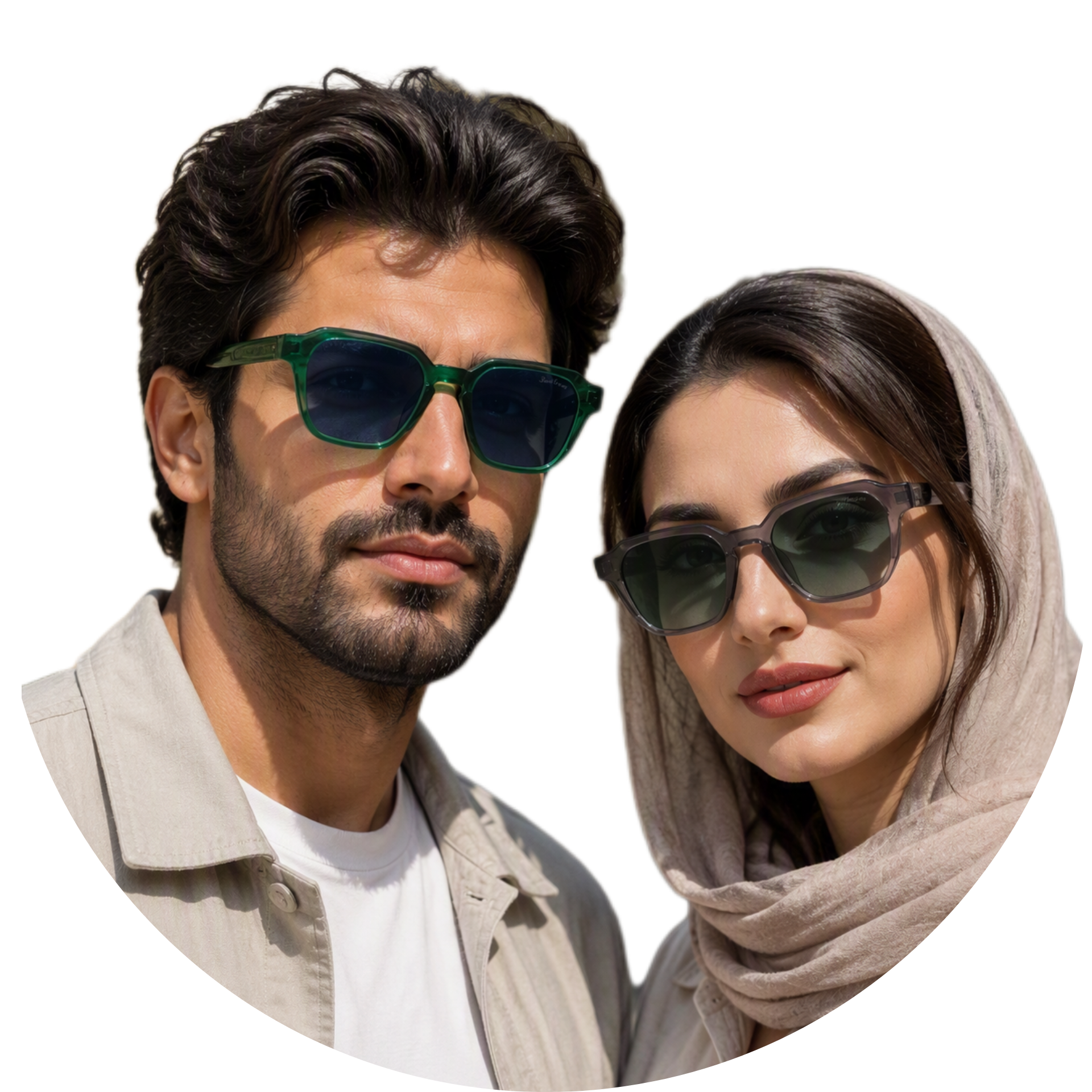 عینک آفتابی برند فاری گرام مدل H581023 - دسته سیم